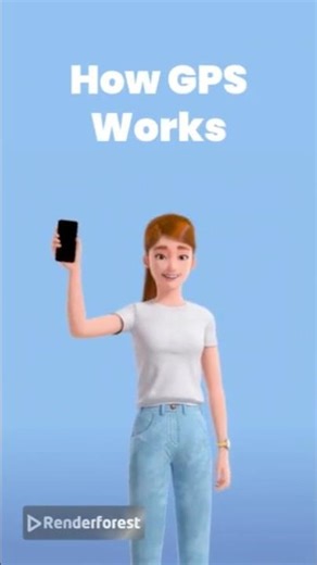 how GPS work .3d animation #ytshorts #viral #technology