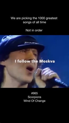Iconic Songs on Instagram: "“Wind of Change” by Scorpions is one of the most iconic rock ballads in music history, symbolizing hope, unity, and the power of change. Released in 1990, the song was inspired by the band’s experience performing in Moscow during the final years of the Cold War, capturing the emotional shift happening across Europe at the time. With its haunting whistle intro, heartfelt lyrics, and powerful melody, the track reflects a longing for peace and freedom as political barrie