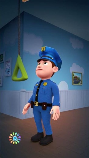 Canción Del Oficial de Policía - Canciones Infantiles - Canciones Para Bebés #shorts