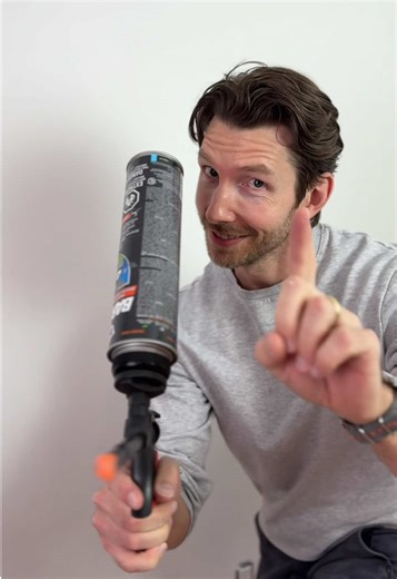 Spay Foam to Patch Drywall!👇 … You can’t just mud over a drywall hole this size - it needs backing to hold the compound. So we tested using @DAP Global Inc. Barrier Foam as that backing. … We filled the hole, let the foam cure, trimmed it flush, then taped and mudded like normal. We also compared a DIY can vs the pro setup using the DAP SharpShooter for cleaner, more controlled application. End result? Solid patches that actually hold up. … #dapcanada #diy #drywall