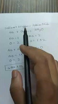 Equation balancing ( Sodium and Oxygen react to form Sodium Oxide)