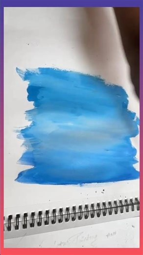 #blending poster colours#scenery #‪@learnartwithme....000‬ 🫠🙂🙃#blue and white.