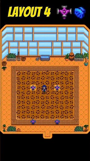 4 Best Sprinkler Layouts for the Greenhouse You Can Try in Stardew Valley #stardewvalley #shorts