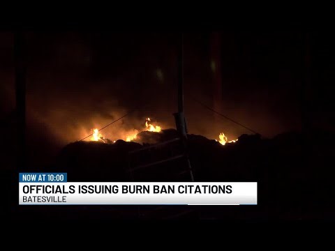 Independence County begins issuing citations for burn ban violations