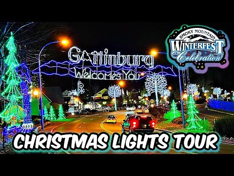 GATLINBURG WINTERFEST CHRISTMAS LIGHT TOUR Opening Night