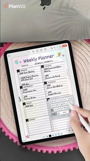 Organize Your Week in Minutes with Planwiz | Digital Weekly Planner App