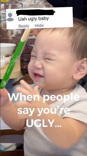 When people say i’m ugly… 😕 #baby #babyboy #parents #parenting #relatable