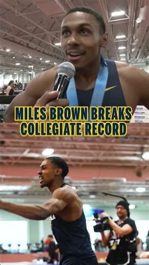 Miles Brown Breaks Collegiate 600m Record | 2026 Big Ten Indoor T&F Championship