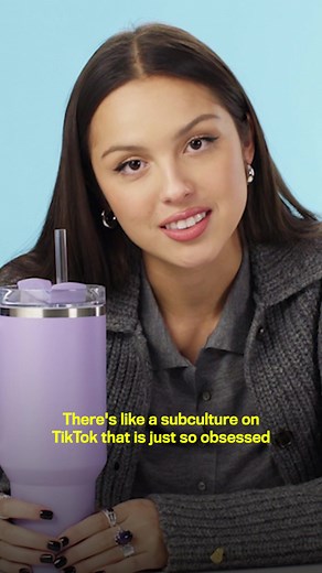 20K views · 41 reactions | “I was actually TikTok influenced into buying this,” explains @oliviarodrigo in her GQ 10 Essentials video as she gently cradles the base of a Stanley’s Tumbler. And it's great to know that Rodrigo, an insanely successful pop star, is really just like us — easily influenced by online trends. | GQ | Facebook