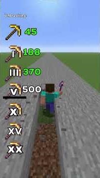 Gold pickaxe unbreaking enchantment 1-20