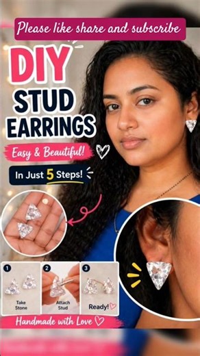 DIY Earrings Making Tutorial Easy DIY Tutorial for Bigeners #shorts