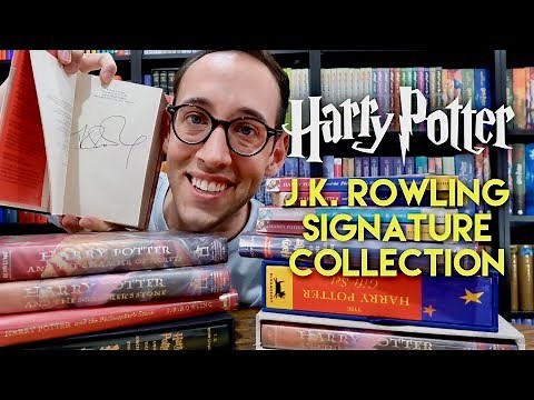 SIGNED HARRY POTTER BOOK COLLECTION AND J.K. ROWLING SIGNATURE INFO