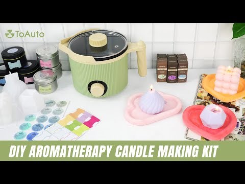 TOAUTO1.5L handheld wax melting furnace, making scented candles, creative candle making process