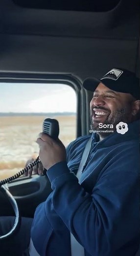 Truckers cracking jokes on long hauls #truckdriver #comedy #shorts