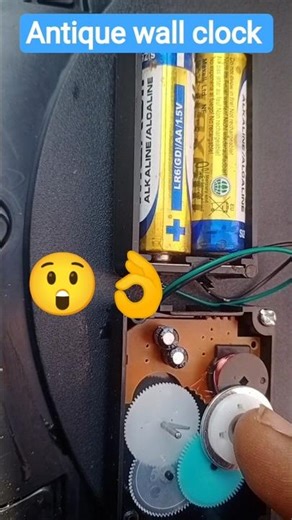Antique Gear moving Clock repair #technology #repair #howto #guide #shorts #clock