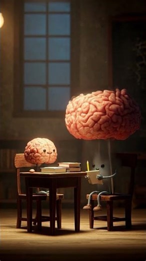 Brain Power Boost Cute Animation of Learning and Imagination #viral #cartoonshorts #kids #kidsvideo