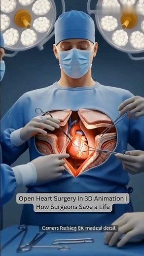 Open Heart Surgery in 3D Animation How Surgeons Save a Life