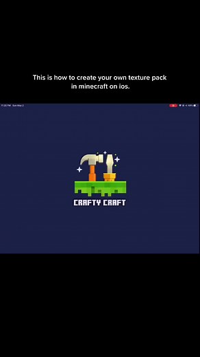 Crafty Craft App: Create Your Own Minecraft Texture Pack on iOS