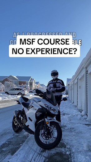 Can You Take The MSF course With No Experience Riding A Motorcycle? #ninja400 #motorcycle #beginner #bike #sportbike #msf #fyp #viralvideo