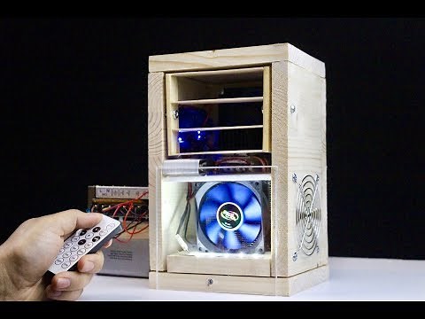 How to Make Mini Air Cooler with a Remote Control at Home-DIY