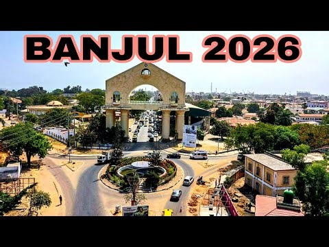 Banjul City Drive 🇬🇲 | 22 Arch 2026 Capital City Tour| Clean Roads & Ferry Terminal Entry