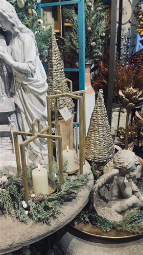 ✨ Peace. Light. Grace. ✨ Old World charm meets timeless faith — our fiber-stone Holy Family and cast-stone nativity statues, touched with soft platinum accents, bring a sense of stillness and wonder to the season 🌿🤍 #holyfamily #nativityscene #kansascity #grace | Van Liew's Home & Garden