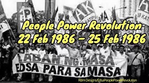 Edsa Revolution 1986 Documentary | Edsa People Power Revolution - Feb 22 - Feb 25, 1986 #Edsa #PeoplePowerRevolution - Feb 22 - Feb 25, 1986 The People Power Revolution, also known as the EDSA Revolution,[Note 1] was a series of popular demonstrations in the Philippines, mostly in Metro Manila, from February 22–25, 1986. There was a sustained campaign of civil resistance against regime violence and electoral fraud. The nonviolent revolution led to the departure of Ferdinand Marcos, the end of hi