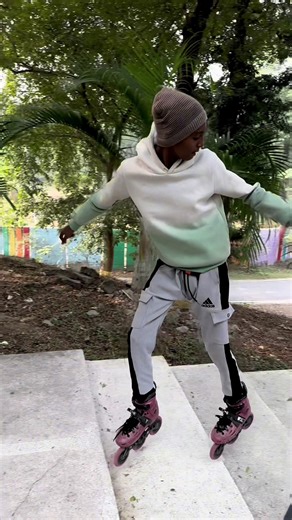 Exciting Skating Stunt Showcased in Freestyle Performance