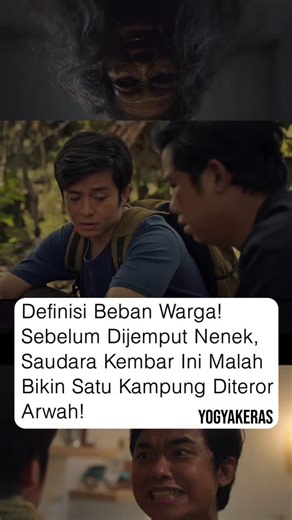 YOGYAKARTA KERAS on Instagram: "Angga Yunanda & Dodit Mulyanto diteror arwah satu kampung! 😱 Hestu @angga dan Akbar @dodit_mul saudara kembar yang hubungannya retak. Hestu bersumpah hanya akan pulang jika Nenek meninggal—dan sumpah itu jadi nyata. Sumpah pulang setelah Nenek meninggal berubah jadi mimpi buruk. Setelah diteror terus menerus oleh arwah neneknya mereka melakukan ritual pengusiran arwah Nenek justru memanggil ARWAH SATU KAMPUNG! 😱 Apakah mereka bisa dapat penggantinya... atau ikut