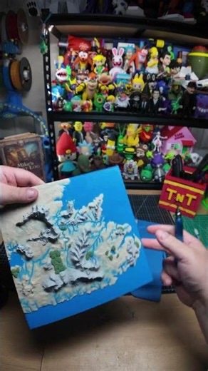 3D Printed Lord of the Rings Map - Middle Earth - Frame