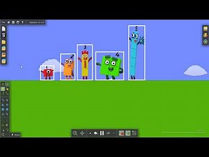 Algodoo Funny Crazy Number Blocks