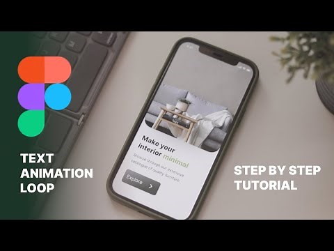 How to make a text animation loop in Figma