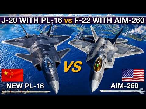 Chinese J-20 Squadron With New PL-16 vs US F-22 Squadron With AIM-260 | DCS