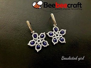 Beebeecraft Tutorial || Beaded Earrings || Easy Tutorial