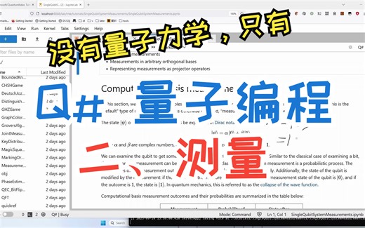 【量2之测量】Q#量子编程