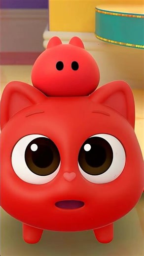 😮 Ninimo Turns RED After Treats?! ❤️🎅 #Hogi #Christmas #shorts