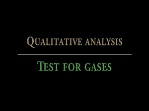 QA - Test for gases