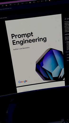 The biggest mistake when using AI models is not using prompt engineering. Learn prompt engineering from the Official guide from Google. Learn about zero short prompting, few short prompting, chain of thought, and more from this guide . Comment “guide” to get the link in your DM! #FreeResources #MachineLearning #PromptEngineering #ai | Code with Ahsan