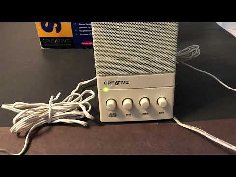 Vintage Creative Sound Blaster SBS20 Computer Speakers Demo Video