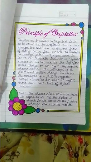 Project file on charging and discharging of capacitor #cbse #physics #pseb