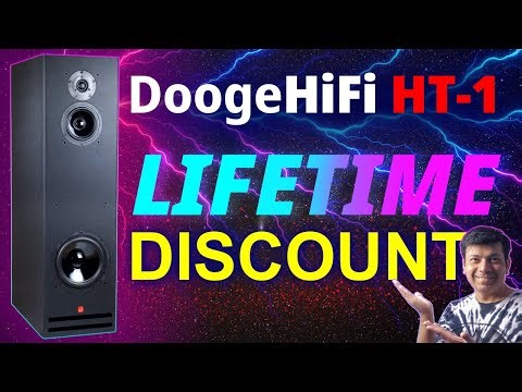 Lifetime Discount 👉 DoogeHiFi HT-1 3-Way Tower Speaker