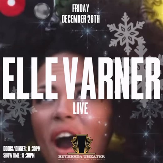 Bethesda Theater on Instagram: "✨ A Christmas Night Graced by Greatness ✨ Celebrate the season with the unmistakable voice, soul, and artistry of Elle Varner — a Grammy-winning singer-songwriter whose timeless vocals, honest storytelling, and undeniable presence have made her one of R&B’s most beloved artists. From heartfelt classics to soul-stirring moments that feel personal, Elle Varner live is more than a concert — it’s an experience. This Christmas night, she brings that magic to the intima