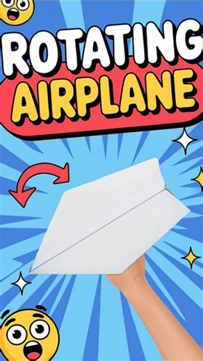 Paper Craft By Amar on Instagram: "How To Make EASY Paper Airplanes that FLY FAR Rotating Airplane ✈️#papercrafts #origami"