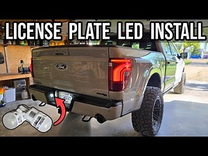 2021-2024 F150 License Plate LED Install