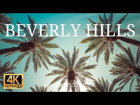BEVERLY HILLS , California , USA 4K Cinematic City Tour | Flying Over Beverly Hills