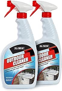 AL-NEW OUTDOOR CLEANER | Versatile Outdoor Cleaner for Deck Boxes, Plastic Outdoor Furniture, & More | Pack of 2 (32 oz.)