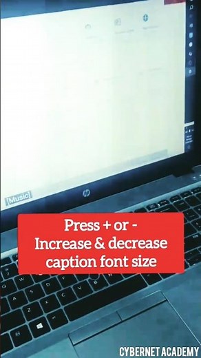 Windows Shortcut to Increase or Decrease Subtitle Fonts Instantly Quick Shortcut to Resize Captions