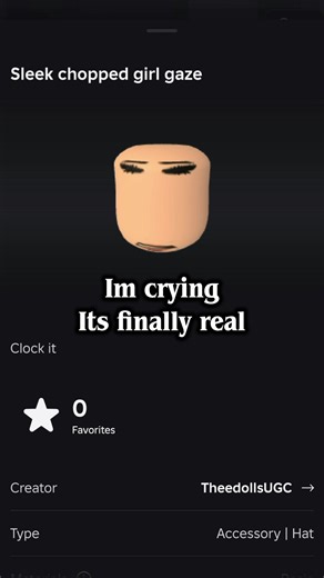 Sleek chopped girl gaze by theedollsUGC #roblox #fyp #shawarma #preppy #dh