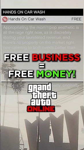 FREE CAR WASH BUSINESS IS INSANE FOR MONEY #GTA #EasyGrind #Tutorial