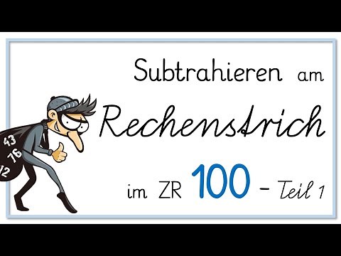Teil 1: Subtrahieren am Rechenstrich - (Wiederholung), Zehnereinerzahl minus Einerzahl